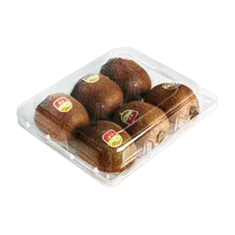 Disposable clamshell plastic 6pcs kiwi fruit packaging box