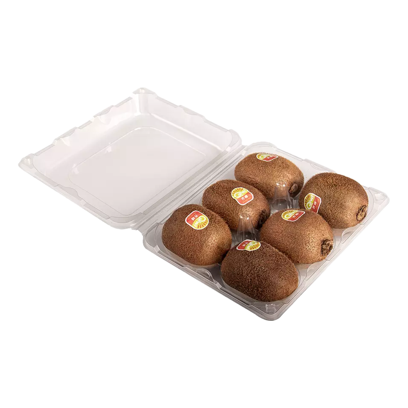 Disposable clamshell plastic 6pcs kiwi fruit packaging box